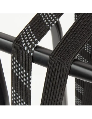 Snelbinder Widek 24mm met zwarte stalen haak - steengrijs/zwart