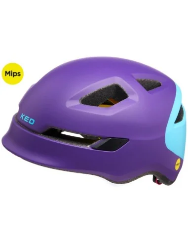 Fietshelm KED Pop Mips - small (48-52 cm) - purple sky blue