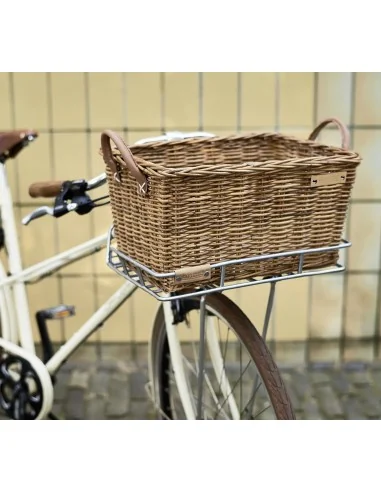 Rotan fietsmand Basil Portland Classic 49 x 36 x 24 cm - bruin