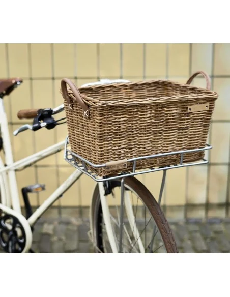 Rotan fietsmand Basil Portland Classic 49 x 36 x 24 cm - bruin