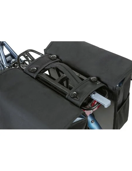 Dubbele fietstas Basil Go Double MIK 32 liter 33 x 16 x 38 cm - solid black
