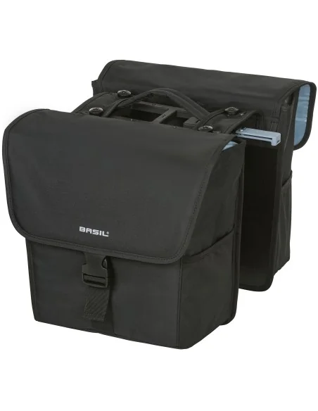 Dubbele fietstas Basil Go Double MIK 32 liter 33 x 16 x 38 cm - solid black