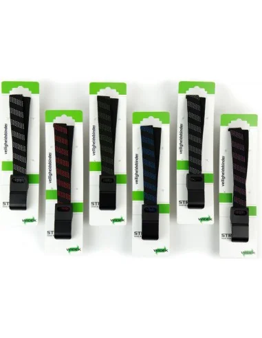 SUV veiligheidsbinder Widek 24mm met zwarte stalen haak - 12 stuks assorti van 6 kleuren