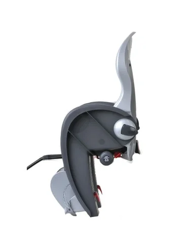 Kinderzitje achter Polisport Wallaby-Evo DeLuxe - donkergrijs/zilver - met framemontage (FF)