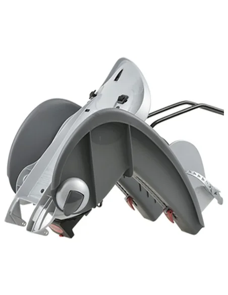 Kinderzitje achter Polisport Wallaby-Evo DeLuxe - donkergrijs/zilver - met framemontage (FF)