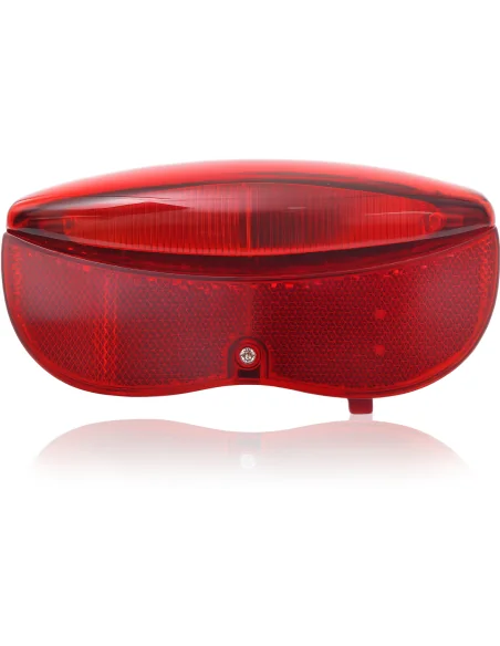 Dragerachterlicht Edge City Luxe - 3 leds inclusief batterijen - 80mm