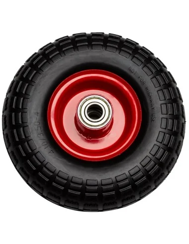 Los wiel 10'' massief rubber ijzeren velg voor steekwagen