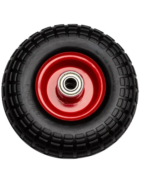 Los wiel 10'' massief rubber ijzeren velg voor steekwagen