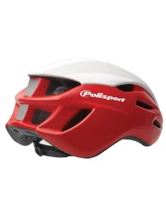 Fietshelm Polisport Aero-R Large 58-61 cm - mat rood / wit glanzend / zwart 2