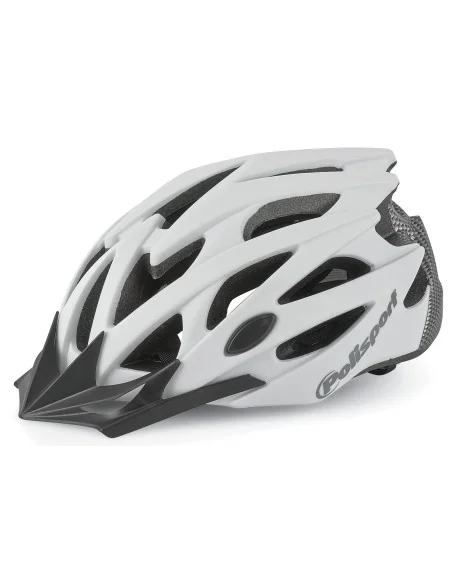 Fietshelm Polisport Twig M 55-58 cm - wit / mat carbon