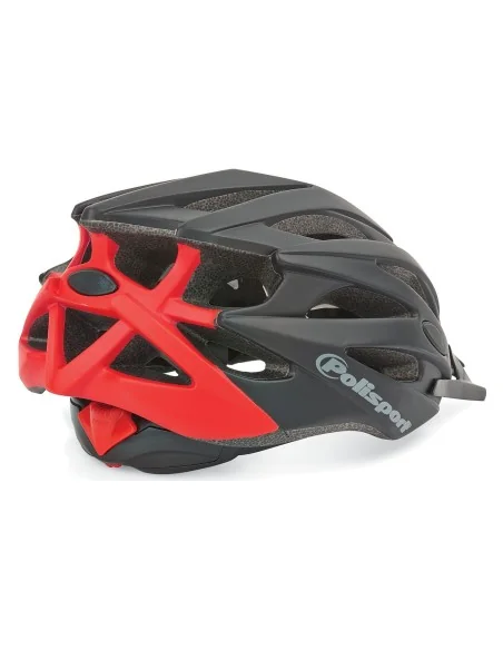 Fietshelm Polisport Twig L 58-61 cm - zwart / mat rood