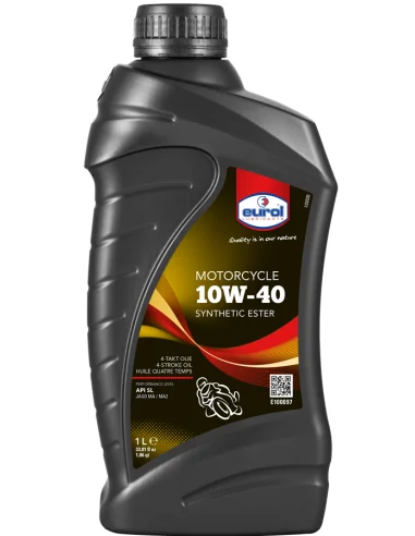 Olie Eurol 10W40 4T synthetische olie (1 liter)