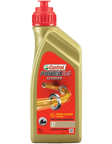 Olie Castrol Power RS Scooter 2T - fles à 1 liter