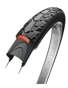 Buitenband Edge Performance Protect Plus 28 x 1.40"/ 37-622 - zwart met reflectie