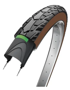 Buitenband Edge Performance Protect 28 x 1.75" / 47-622 - Zwart / Bruin met reflectie