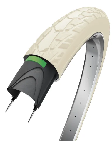 Buitenband Edge Performance Protect 28 x 1.75" / 47-622 -Crèmekleur met reflectie