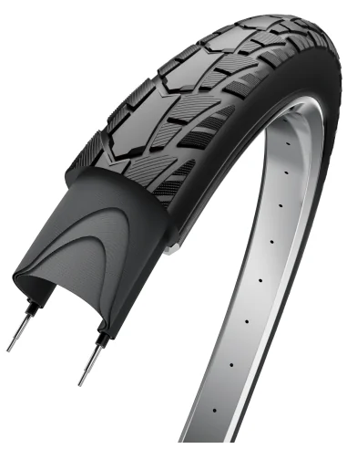Buitenband Edge Performance Basic 28 x 1.60" / 42-622 -Zwart met reflectie