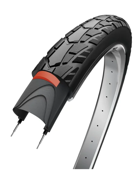 Buitenband Edge Performance Protect Plus 28 x 1.60" / 42-622 -Zwart met reflectie