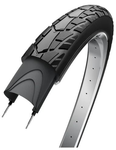 Buitenband Edge Performance Tour 28 x 1 1/2" / 40-635 - Zwart met reflectie