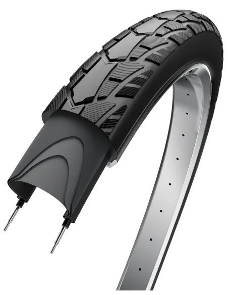 Buitenband Edge Performance Tour 28 x 1 1/2" / 40-635 - Zwart met reflectie