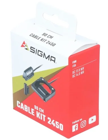 Fietscomputer houder Sigma 2450 met spaakmagneet en 90 cm kabel