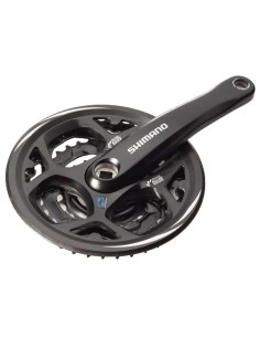 Crankstel 7/8 speed Shimano Altus FC-M311 42/32/22T met kettingrand - zwart 2