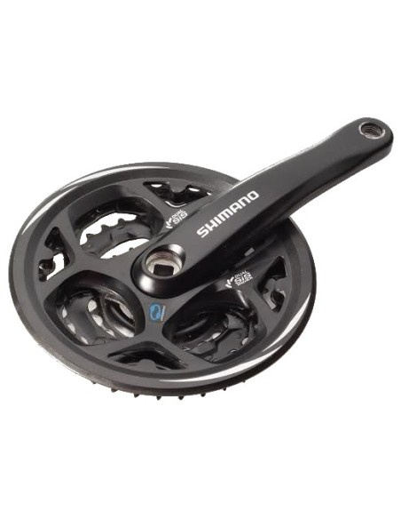 Crankstel 7/8 speed Shimano Altus FC-M311 42/32/22T met kettingrand - zwart