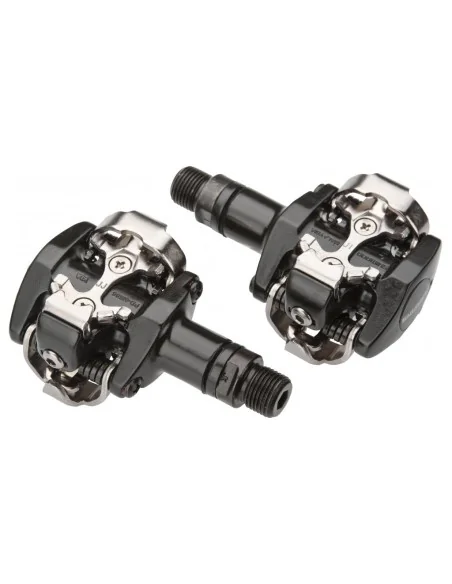 Pedaalset Shimano PD-M505 met plaatjes SM-SH51 - zwart