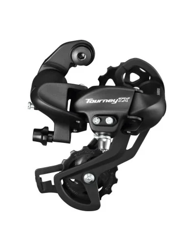 Achterderailleur 7/8-speed Shimano Tourney TX800 met padbevestiging - zwart (werkplaatsverpakking)