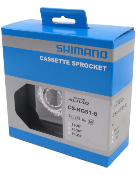 Cassette 8 speed Shimano Alivio HG51 11-28T