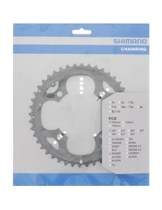Kettingblad 44T Shimano Deore FC-M590 kettingrand - zilver 2