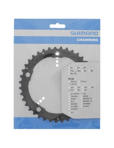 Kettingblad 39T Shimano 105 FC-5703 - zwart