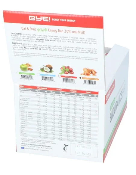 BYE! Endurance bar caramel / himalaya salt - 40 gram (doos à 30 stuks)