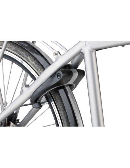 Ringslot Axa Victory Retractable met uitneembare sleutel - grijs/zwart