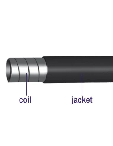 Rem buitenkabel Elvedes zonder voering ø5mm / 10 meter - zwart (rol)