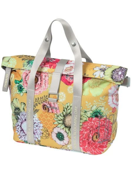 Stuurtas Basil Bloom Field KF-hook 11 liter 29 x 15 x 26 cm - honey yellow