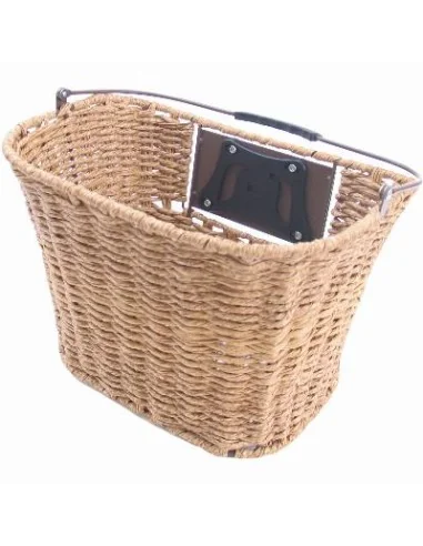 Fietsmand Büchel City Rattan Klick Pro - bruin