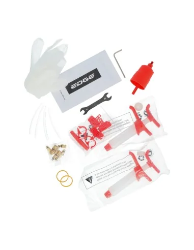 Ontluchtingsset schijfrem Edge Luxe - met metalen adapterset