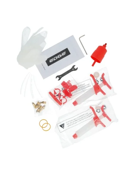 Ontluchtingsset schijfrem Edge Luxe - met metalen adapterset