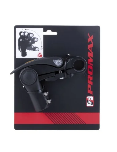 Stuurpen Promax verstelbaar met hevel 25,4 / 110 / 28,6 mm - mat zwart