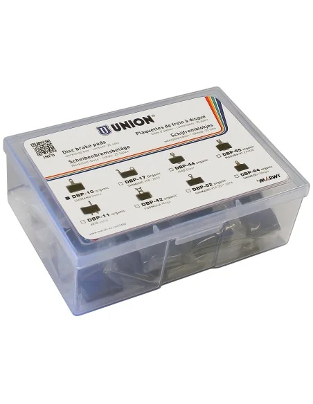 Organische schijfremblokjes Marwi DBP-10 voor Shimano Deore (werkplaatsverpakking à 25 stuks)