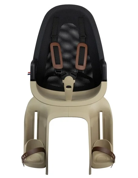 Kinderzitje achter Qibbel Air met dragerbevestiging (CFS) - cappuccino