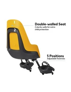 Kinderzitje voor Bobike One Mini - mighty mustard