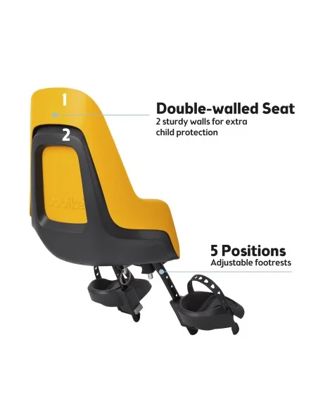 Kinderzitje voor Bobike One Mini - mighty mustard