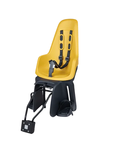 Kinderzitje achter Bobike One Maxi 1P & EB-D met frame- en dragerbevestiging - mighty mustard