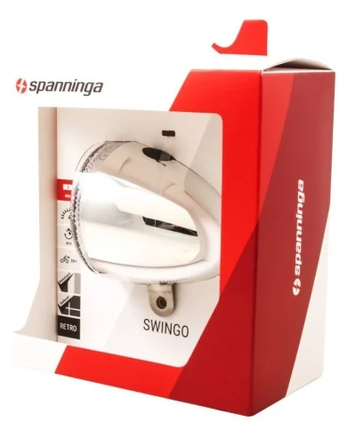 Koplamp Spanninga Swingo XDO LED met reflector en dynamo-aansluiting - chroom