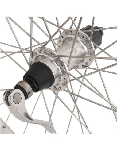 Achterwiel 28" / 622 x 19C Ryde ZAC19 velg met Sunrace HBM53 naaf 8/9/10 speed - zilver