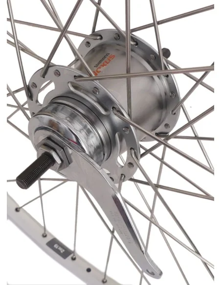 Achterwiel 28" / 622 x 19C Ryde ZAC19 velg met Shimano Nexus 7 remnaaf - zilver