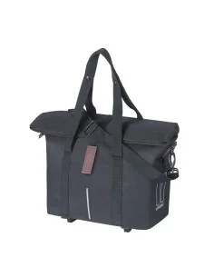 Fietstas Basil City MIK met KF-haak 8-11 liter 39,5 x 39 x 15 cm - zwart