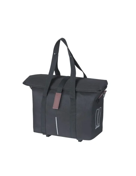 Fietstas Basil City MIK met KF-haak 8-11 liter 39,5 x 39 x 15 cm - zwart